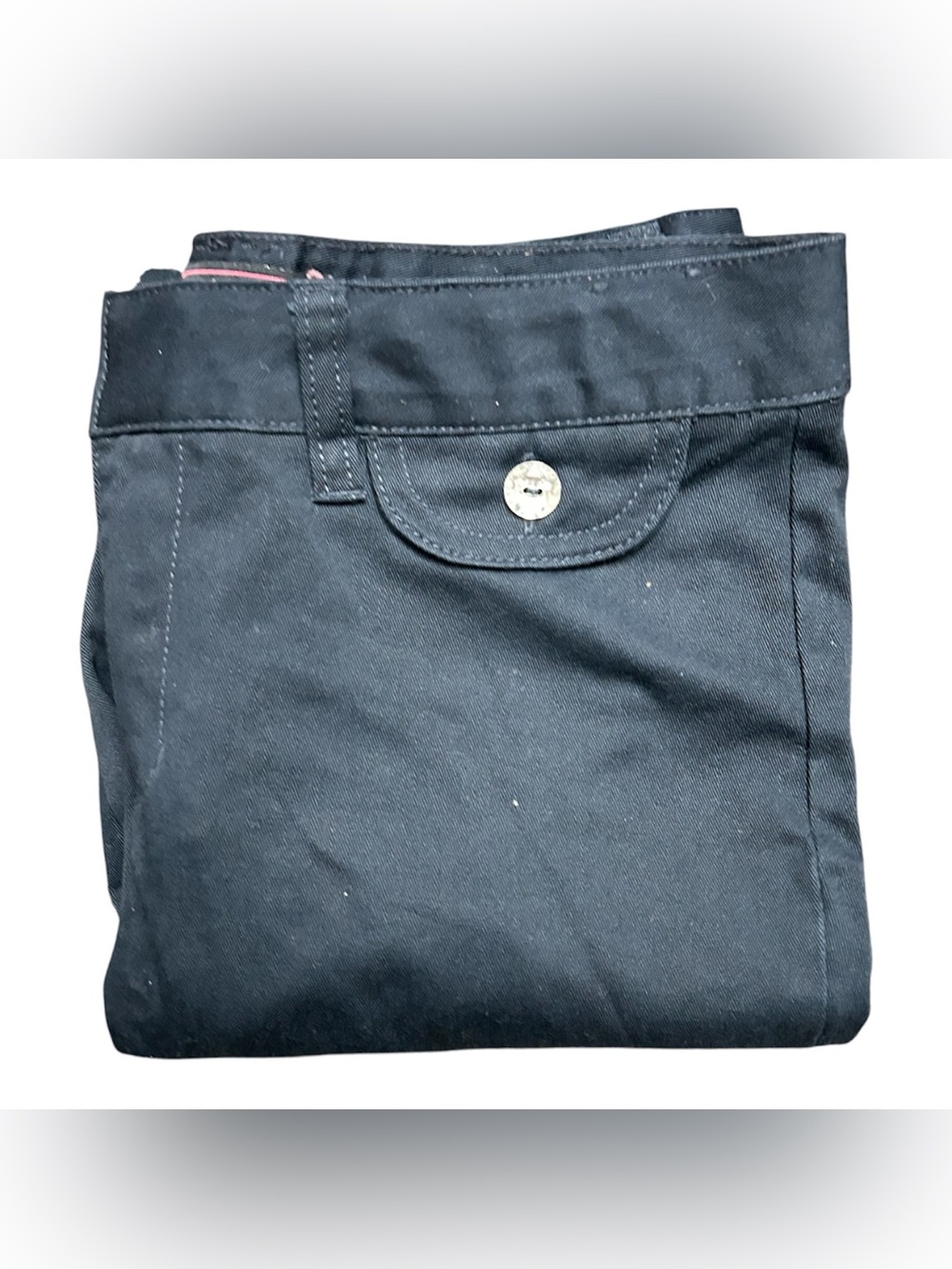 French Toast Blue School Trousers with Button-Flap Pocket